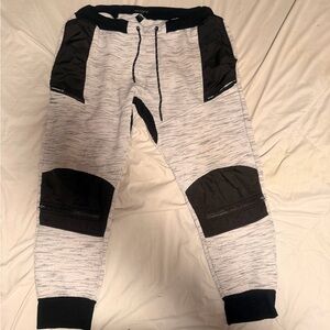 Free Planet Black and Gray Joggers